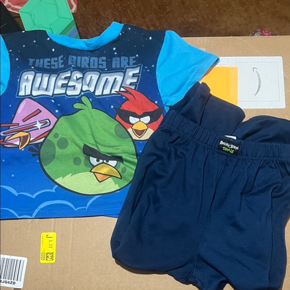 angry birds Other - Angry Birds Kids Pajama Set - Blue and Green